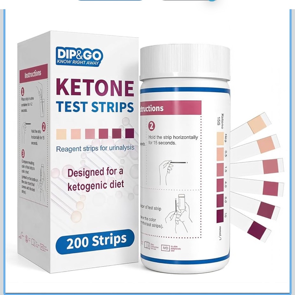 NWT DIP&GO Ketone Test Strips - 200